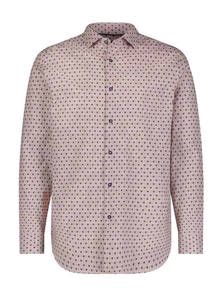 Honeycomb Floral Microdot Shirt for wholesale by Luchiano Visconti