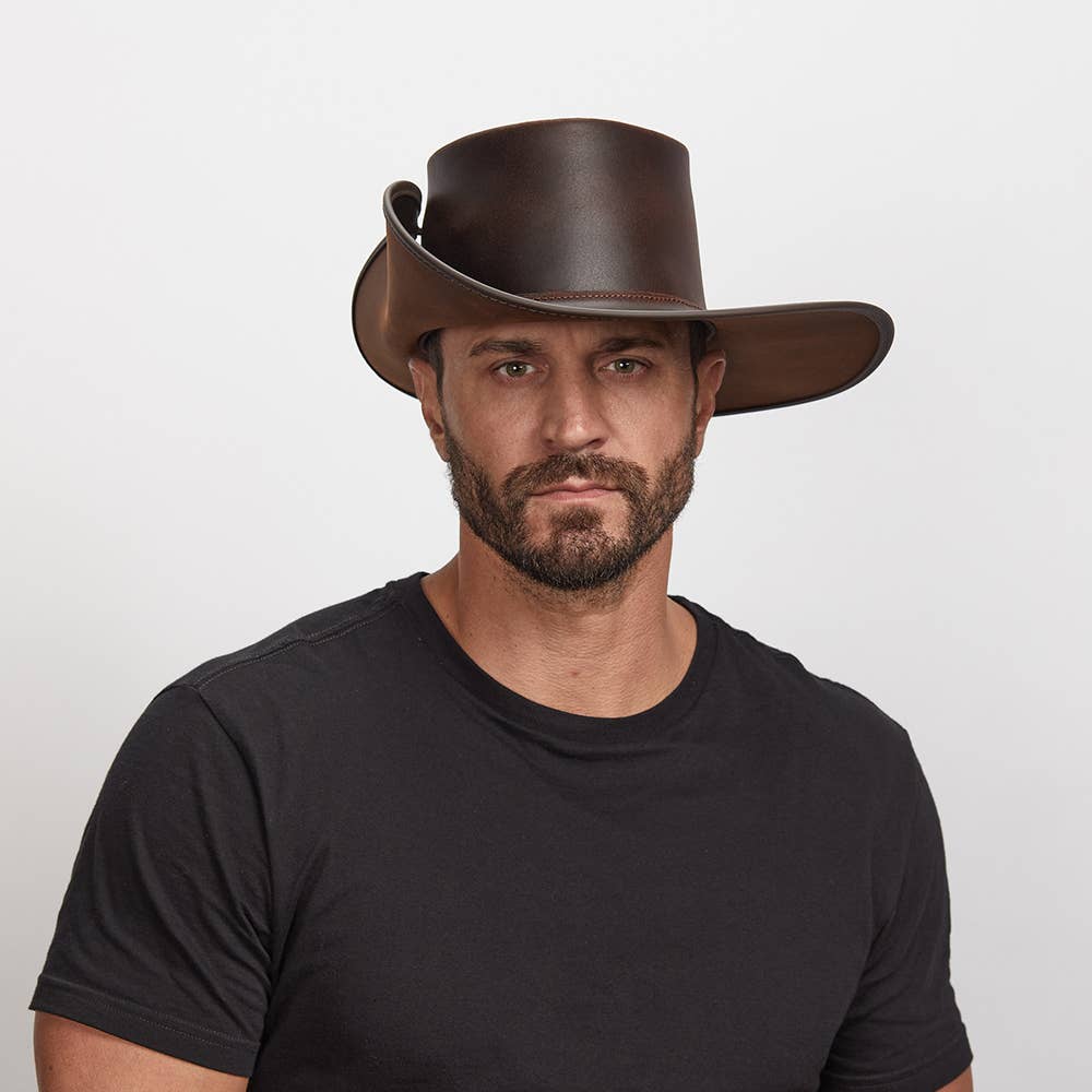 American Hat Makers - Wholesale Cowboy Hat - Unisex - Renaissance Fair Leather Hat Unbanded - Style Cavalier7