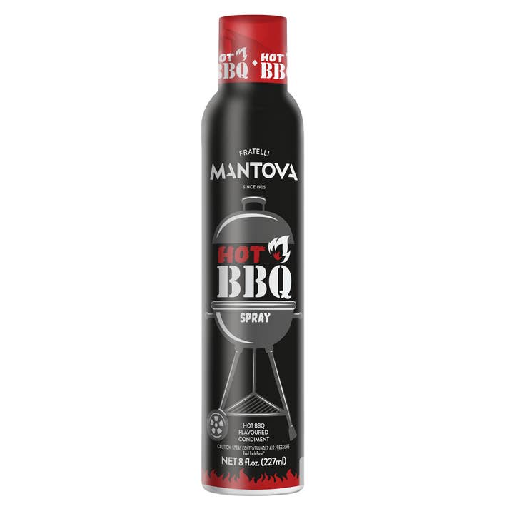 Mantova Hot Bbq Spray, 8 oz for wholesale by Fine Italian Food