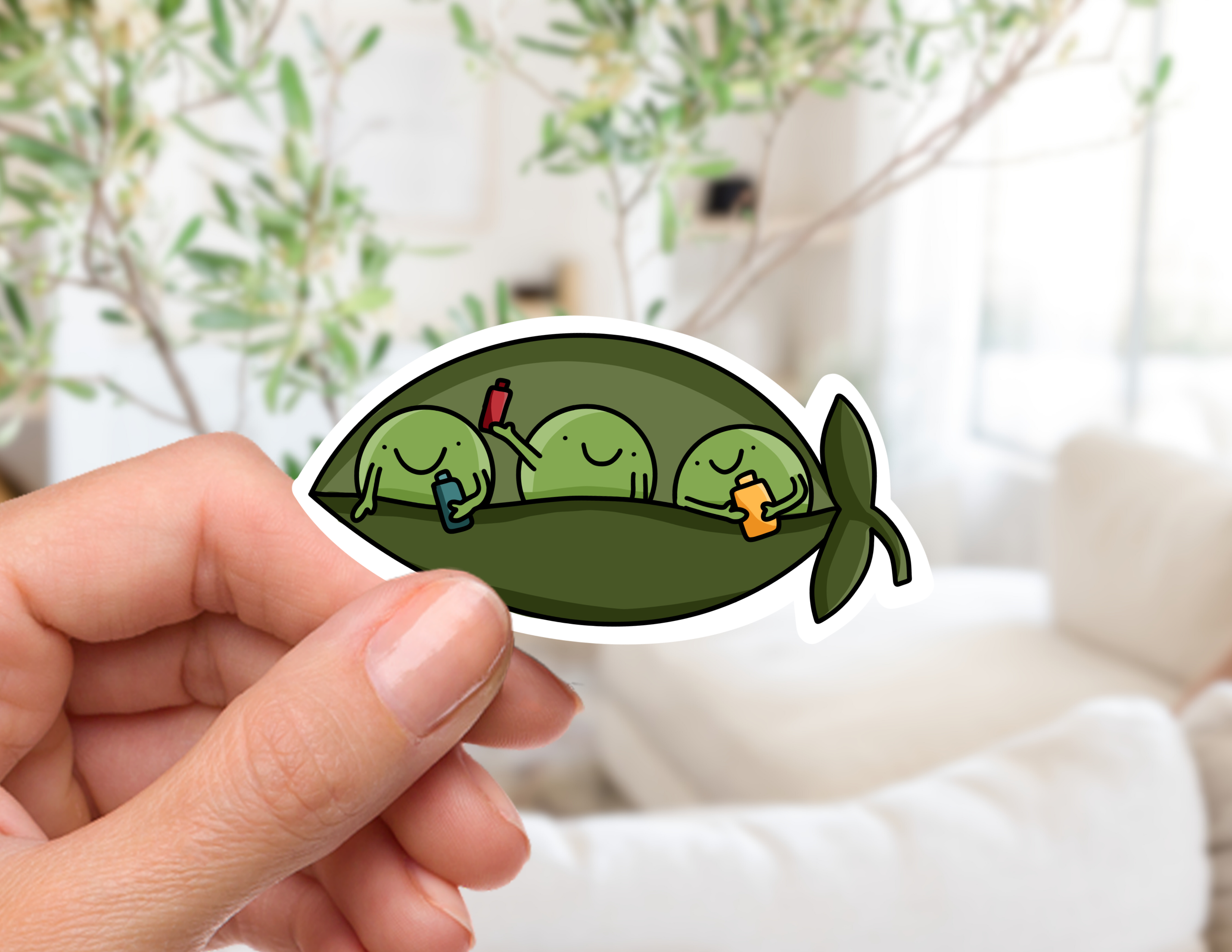Couch McDoodles - Wholesale Sticker - Health Nuts...but Fruits and Veggies Sticker0