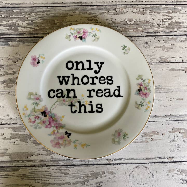 Piatti divertenti riciclati, Only Whores, Negozio di articoli da regalo, Sarcastico per la vendita all'ingrosso da parte di pretty little creeps