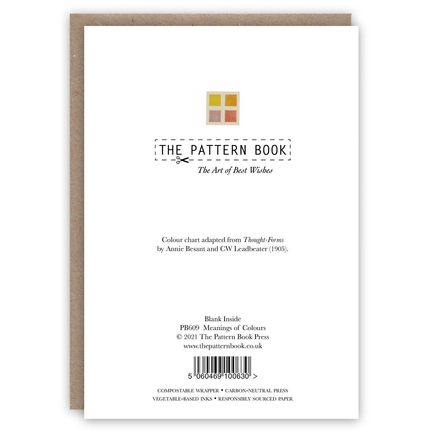 The Pattern Book – wholesale Vardagliga hälsningskort – Färgers betydelser1