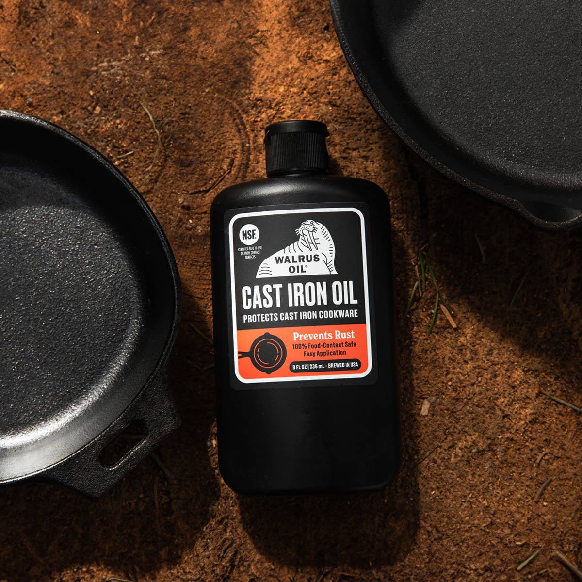 Walrus Oil - Wholesale Cast Iron Skillet - Cast Iron Oil, 8oz6
