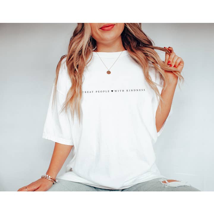 Felpa con stampa «Treat People With Kindness» per la vendita all'ingrosso da parte di Bash