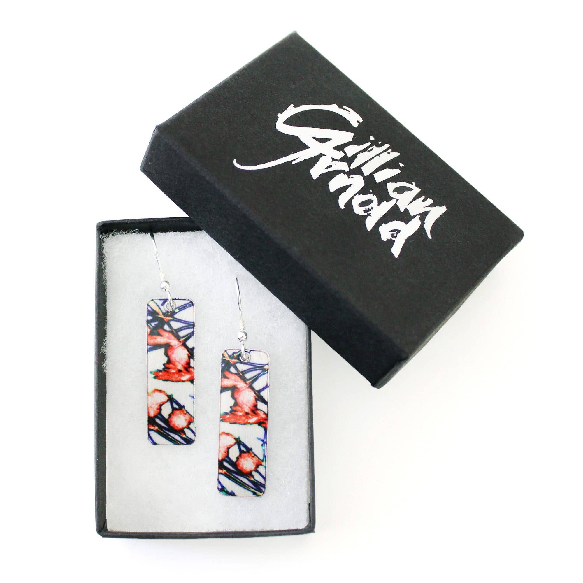 Gillian Arnold Jewellery - Venta al por mayor Juegos de joyas - Juego de pendientes con forma de rama de mandarina de inspiración botánica. Judío elegante0