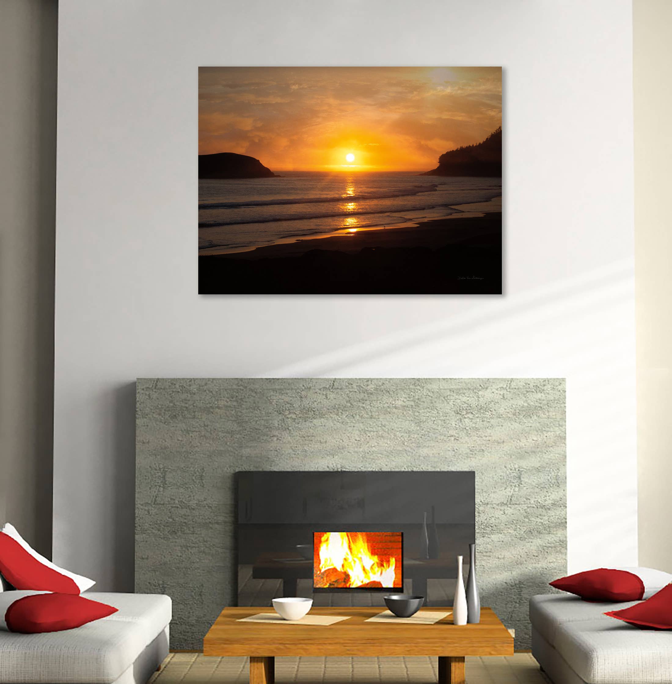 Jaxson Rea - Vente Affiche d'art - Ocean Sunset Gallery Toile enveloppée1