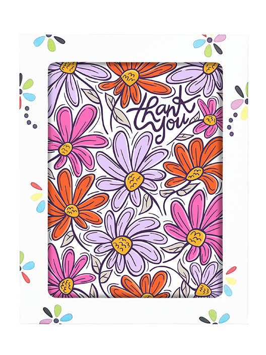 BTX010 FLORAL BOXED THANKS - 8 PK A2 for wholesale by Fun Folks