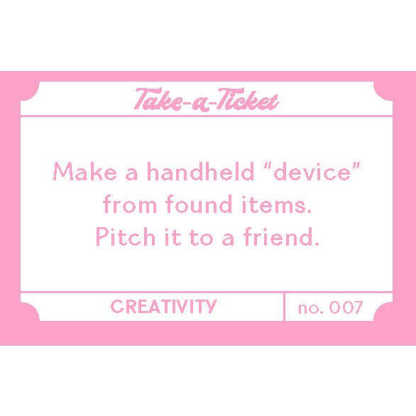 Chronicle Books - Wholesale Gag Gift/Novelty Gift - Take-a-Ticket: Creativity4