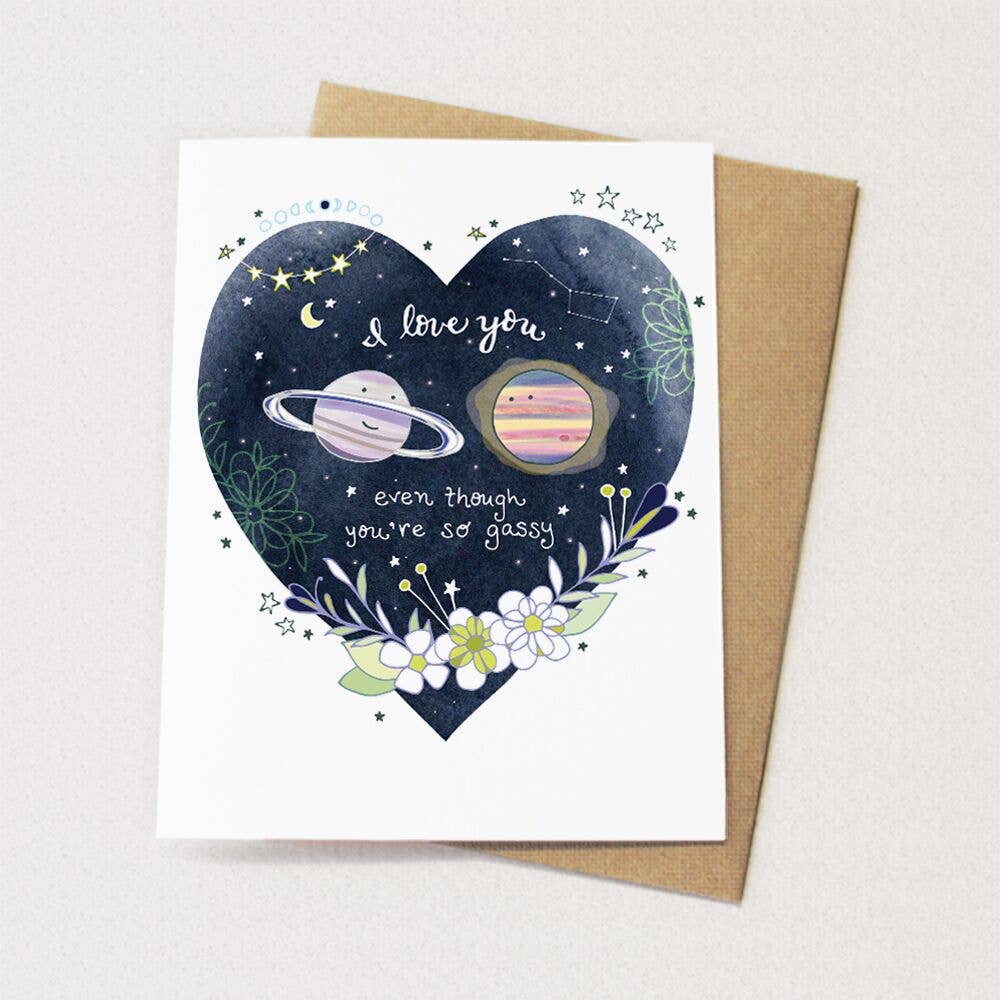 Cynla - Wholesale Love Card - Gassy Planet Card - love greeting card, valentines day card1