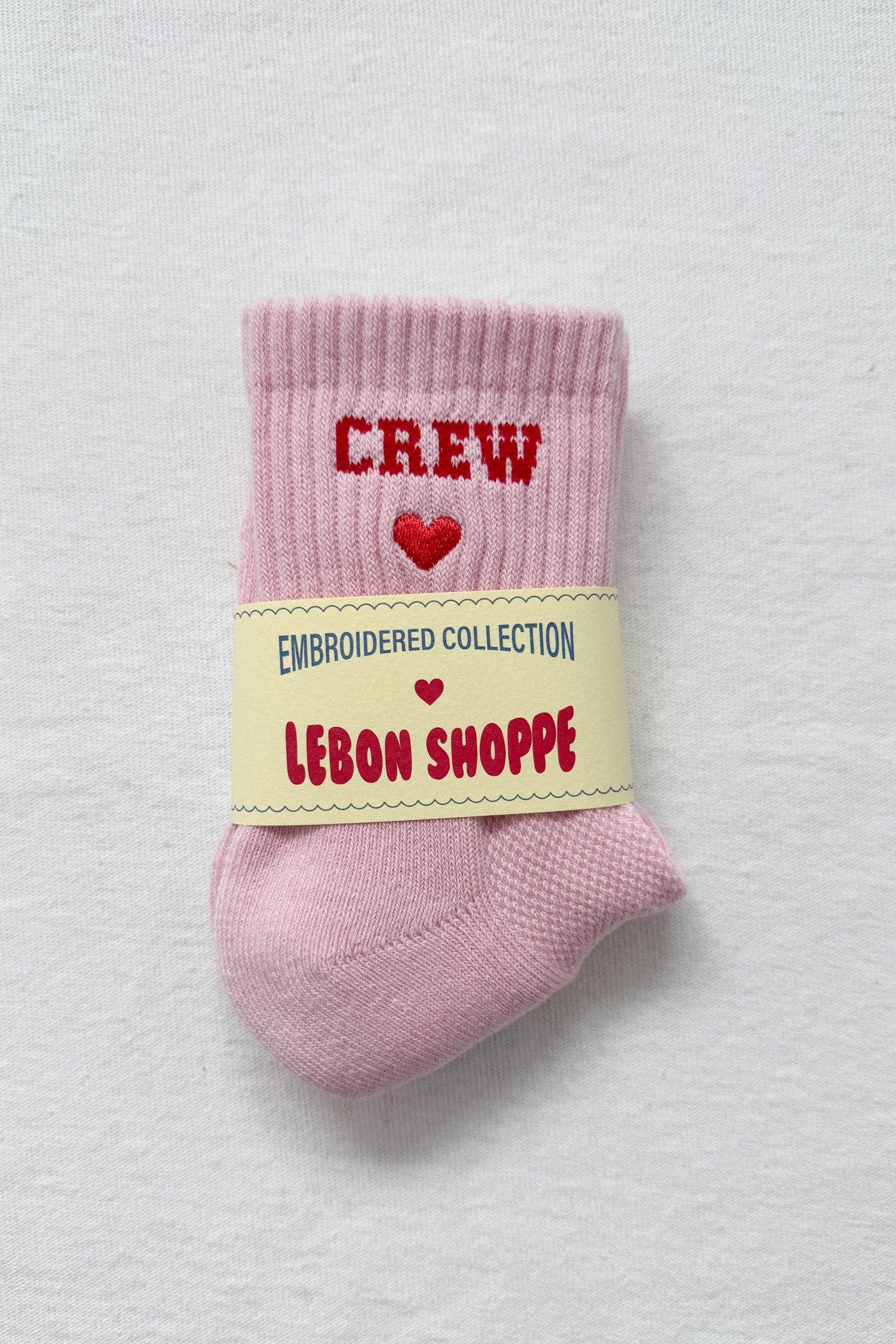 Le Bon Shoppe - Wholesale Socks – Women's - Embroidered Crew Socks (wholesale)5