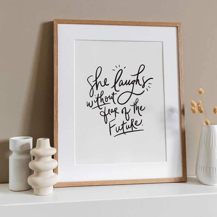 She Laughs - 8"x10" Print for wholesale by Amy Renee Design