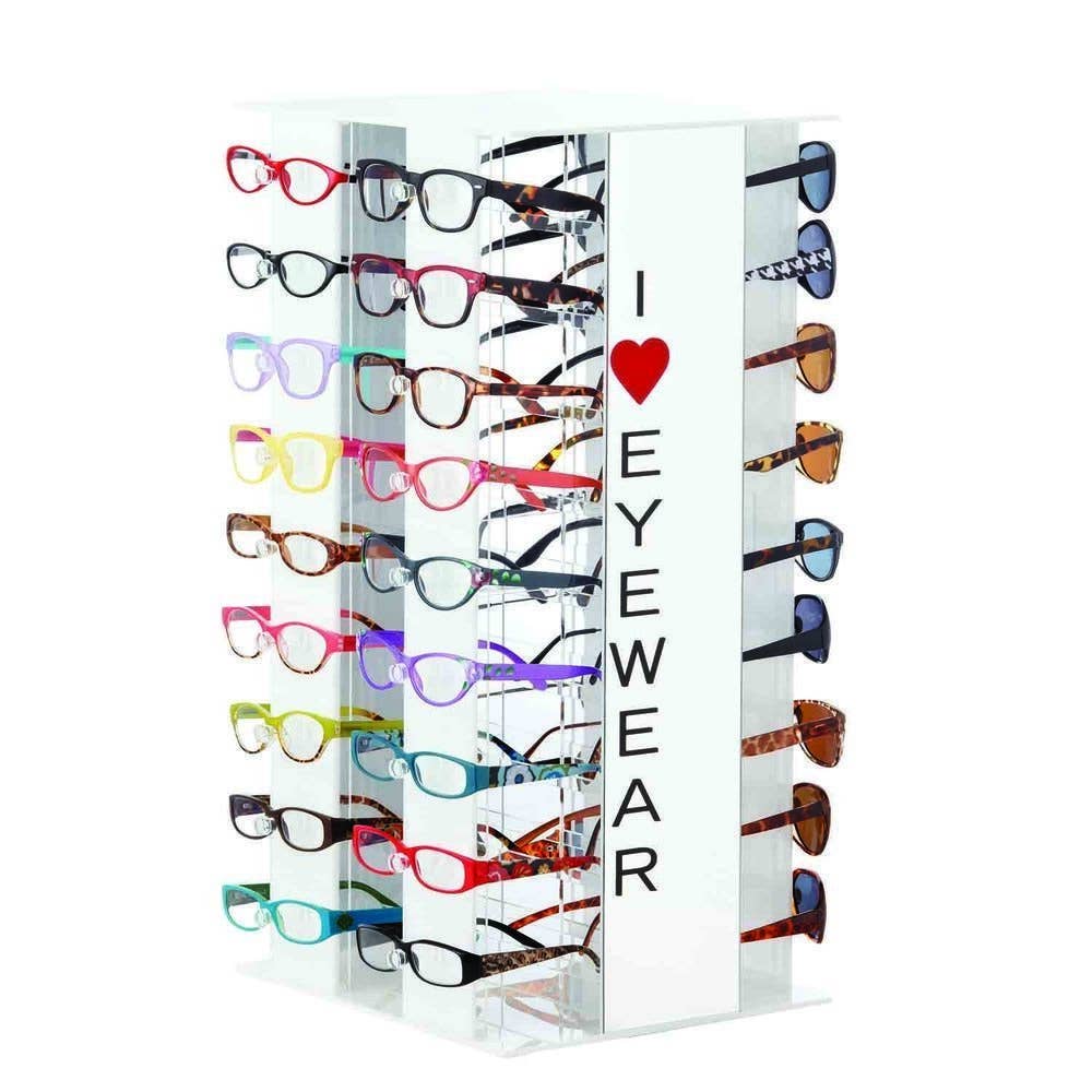 I Heart Eyewear - Wholesale Retailer Display - Accessories - 36pc Rotating Countertop Eyewear Display0
