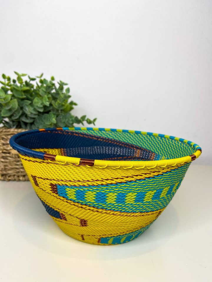 Stor dyb skål - Bohemian Blue for engroshandel hos Eve & Nico Gifts & Home Decor