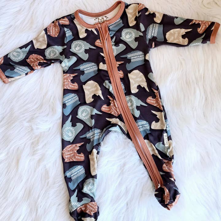 Baby Boys Sleepers - Dirt Bike Race Helmets for wholesale by Rufflеѕ & Bоwtіеѕ - Affordable Boys & Girls Clothing