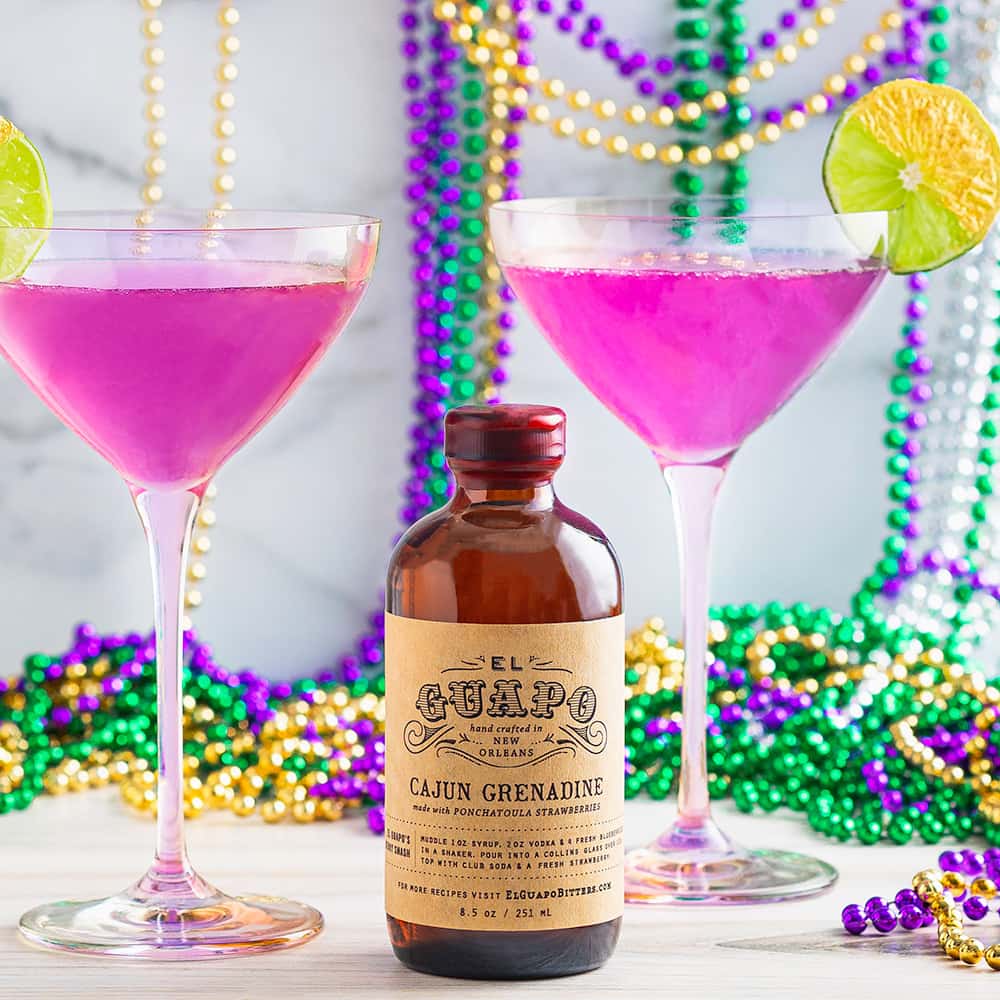 El Guapo – wholesale Cocktail mix/syrup – Syrups: Cajun Grenadine, Grenadine With a Louisiana Twist 🍓1