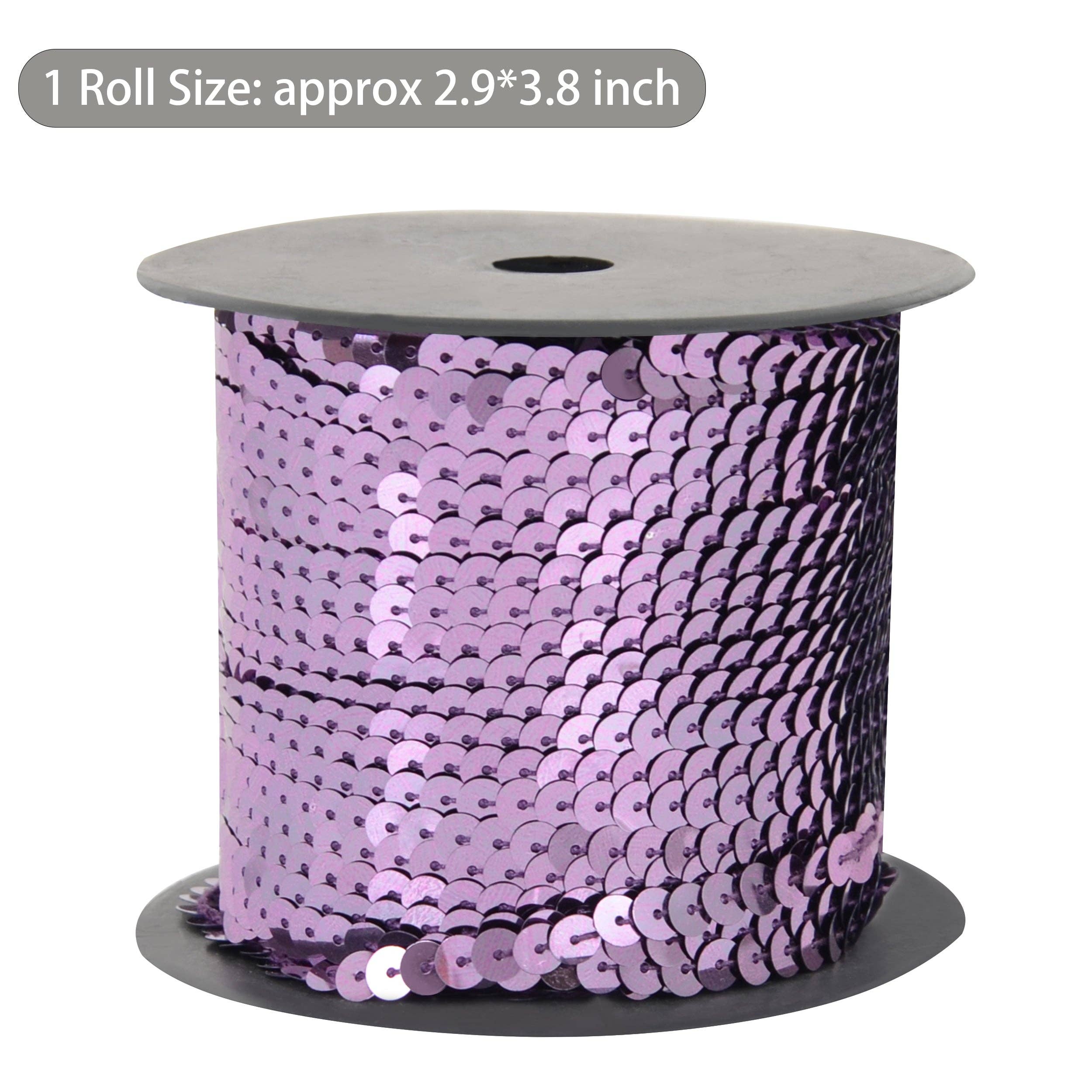 AK Brand - Venta al por mayor Material para manualidades - Tira de Lentejuelas Planas 6mm Lentejuela Metálica Adorno de Lentejuelas11