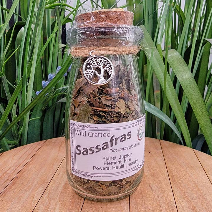 Mystical Roots - Wholesale Herbs - Herb Jar - Sassafras Leaf