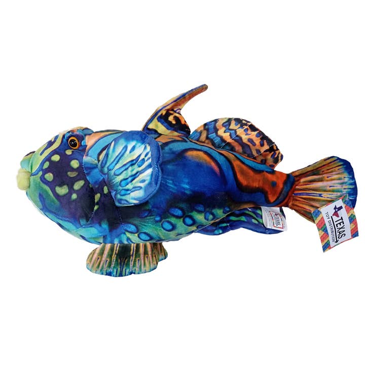 Mandarinfish 17" Colorful Aquatic Plush Stuffed Animal for wholesale by Texas Toy Distribution