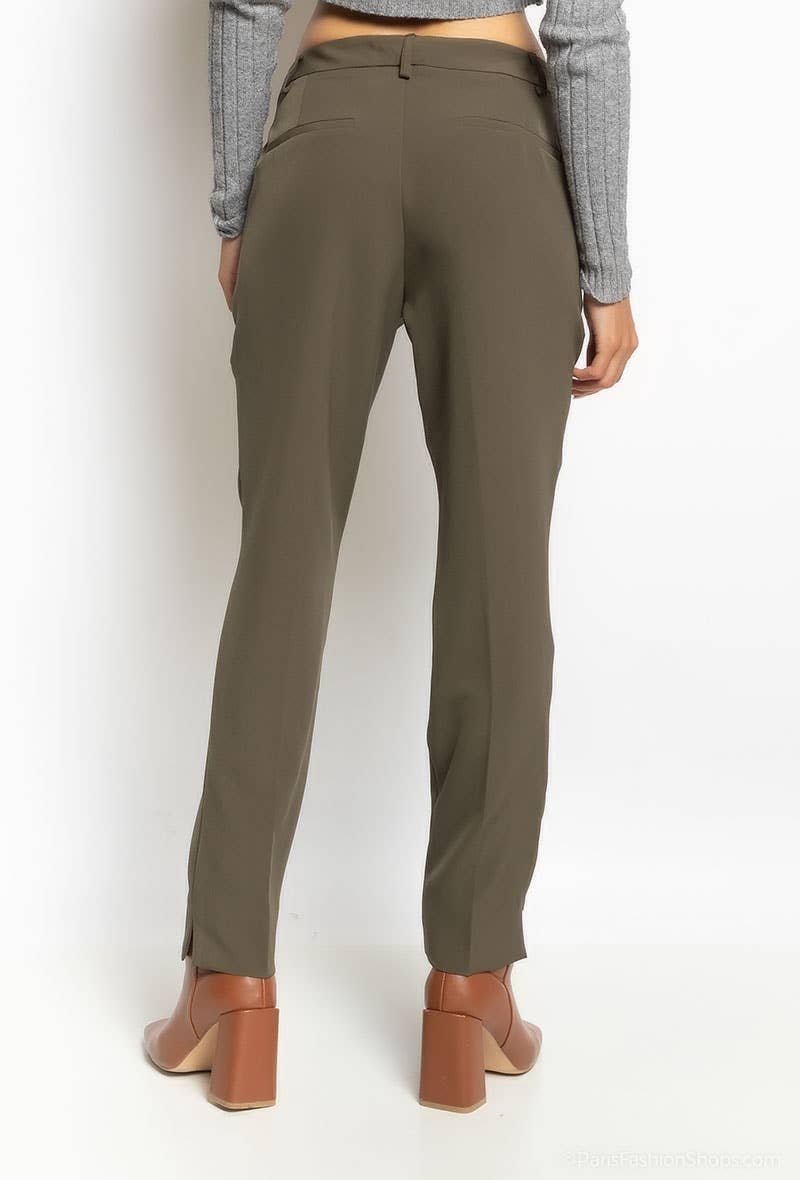 Attentif Paris – wholesale Pants – Women's – [Timeless] High-waisted cigarette pants50