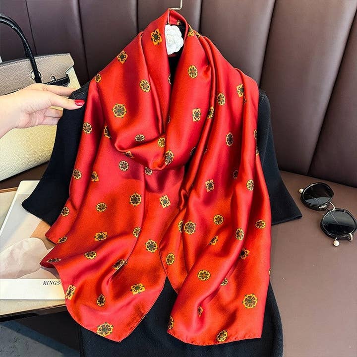 MoodGold - Wholesale Scarf - Women's - Thin Printed Long Scarf