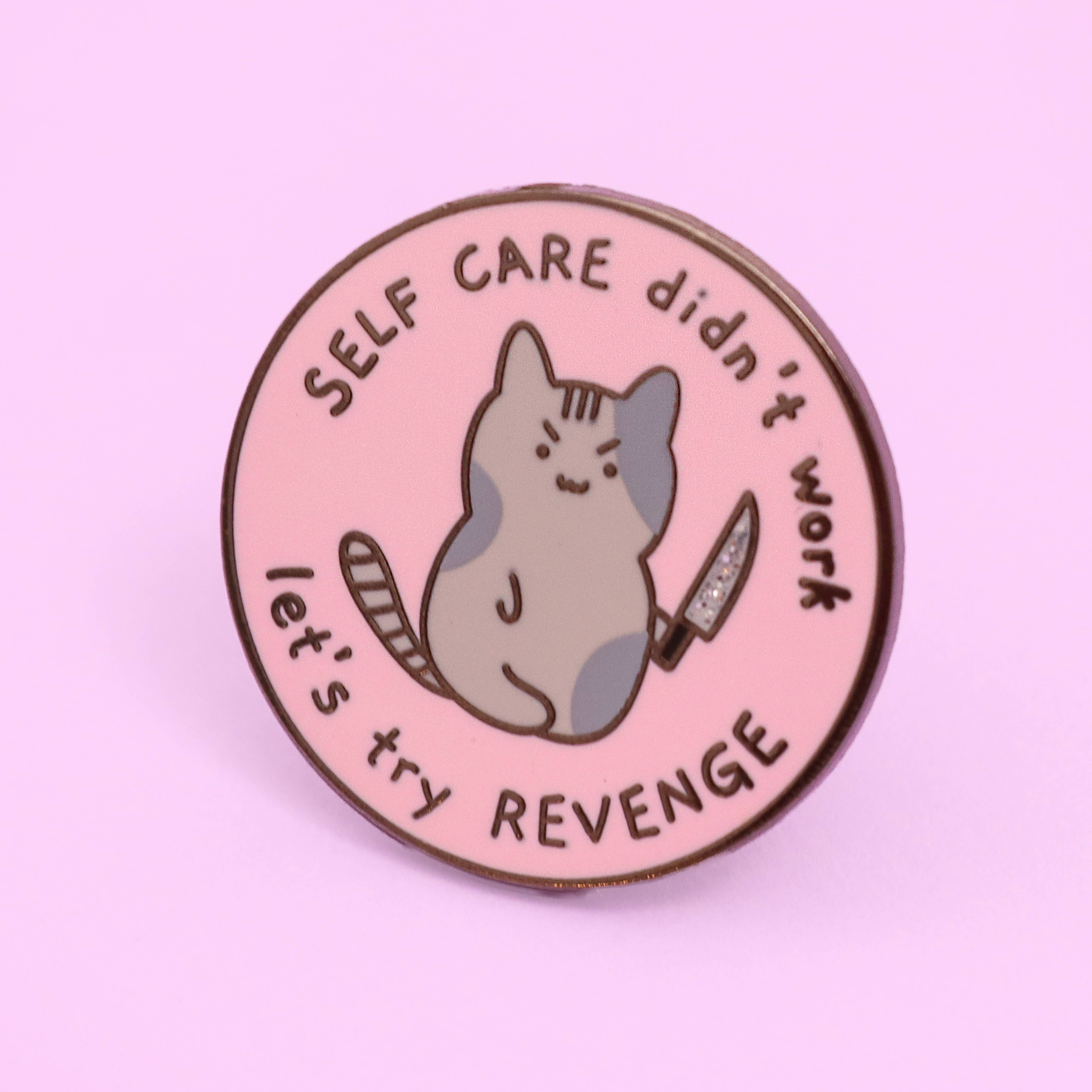 Fluffmallow (Custom duties for USA are pre-paid by us) – wholesale Lapel pin/button – Kawaii Kitty Sarcastic Cat Enamel Pin Badge, Kawaii Gifts2