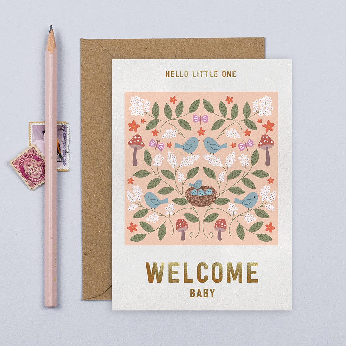Mifkins - Wholesale Baby Card - Welcome Baby Nest Card1