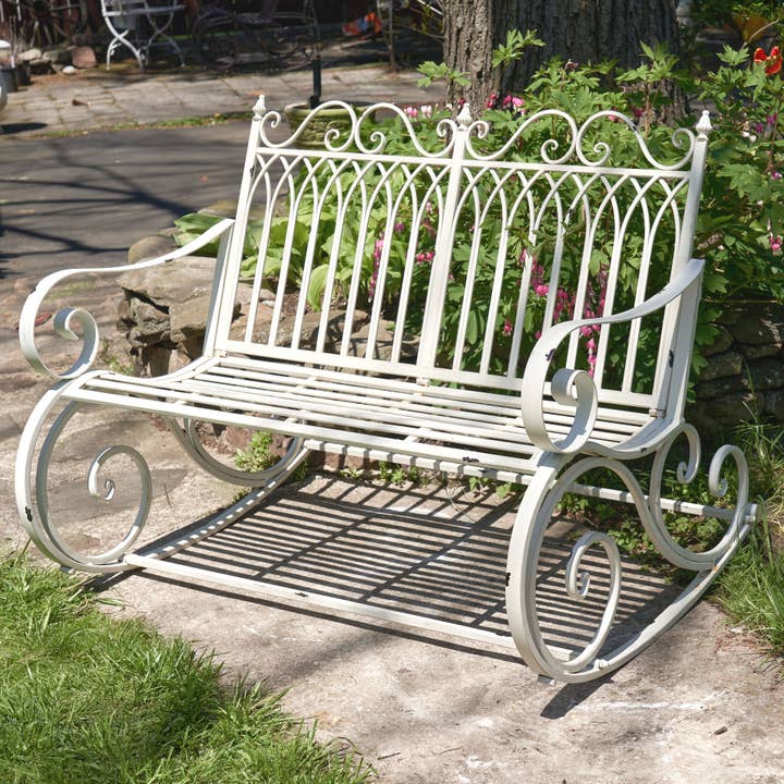 Zaer Ltd. International - Wholesale Bench - Iron Rocking Garden Furniture "Tatiana" Collection- 4 Option5