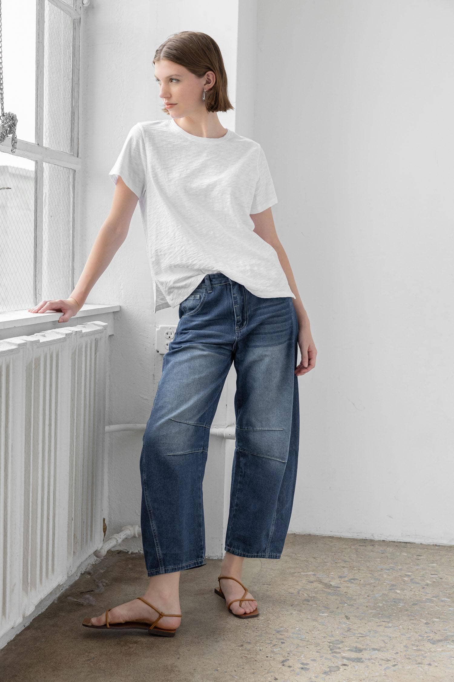 Boyfriend Tee - White for wholesale on Faire5