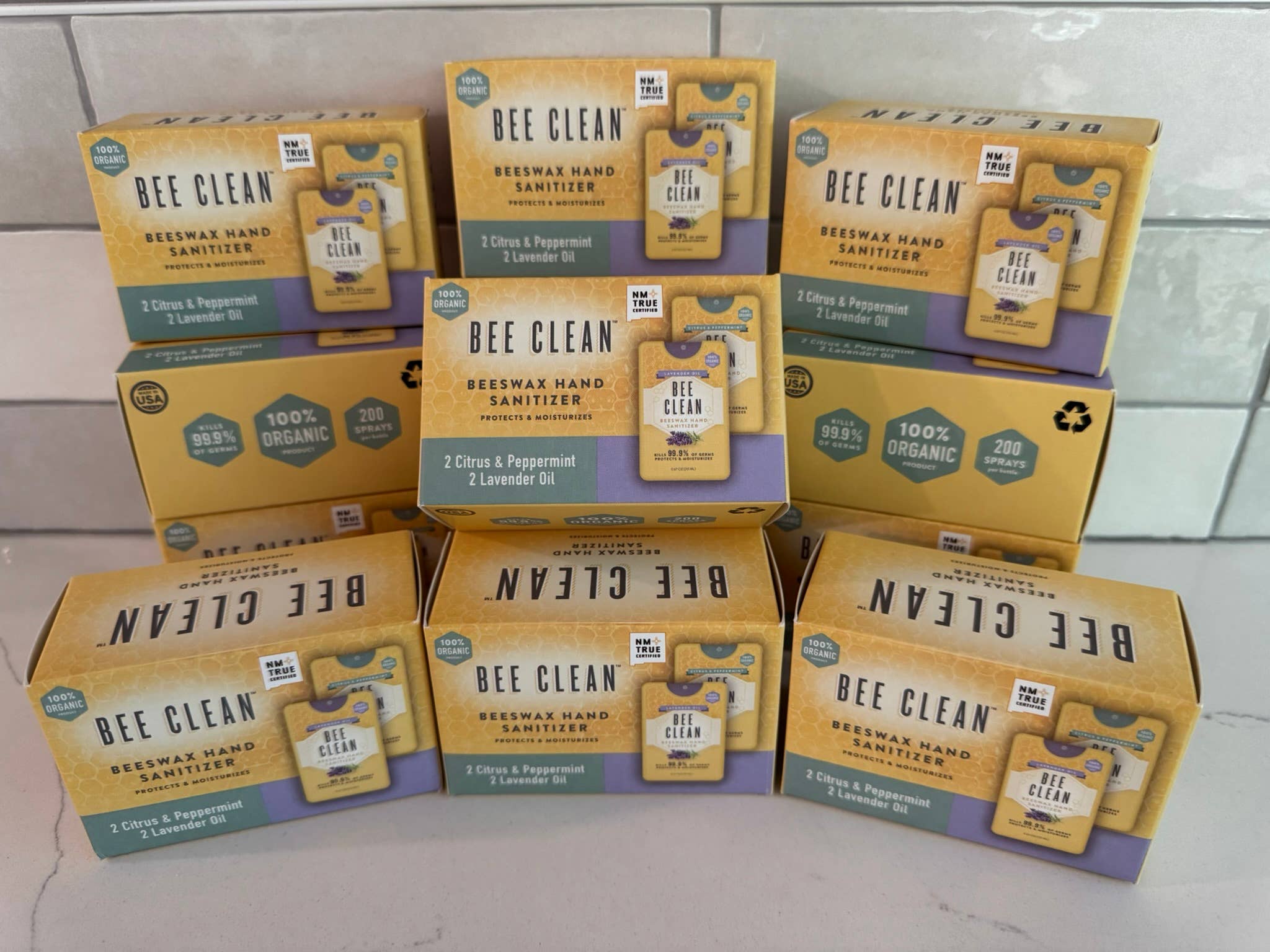 Bee Clean - Wholesale Hand Sanitizer - Bee Clean Organic Beeswax Hand Sanitizer-13 Combo 4 packs1