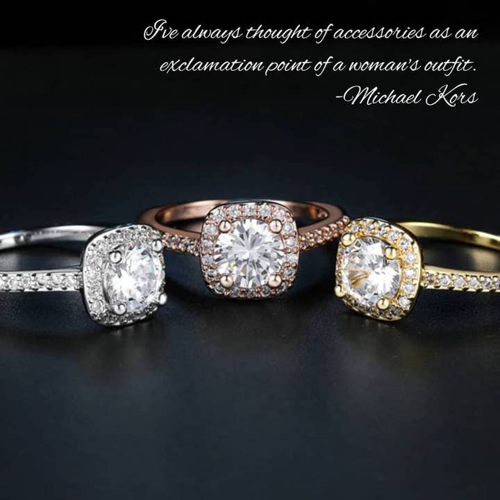 2.00CTTW Cushion-Cut Queen White Elements Ring for wholesale by Golden NYC Jewelry