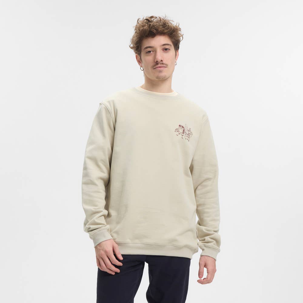 Hydroponic - Wholesale Graphic Sweatshirt - Unisex - SB Duo CW 01 - Stone2