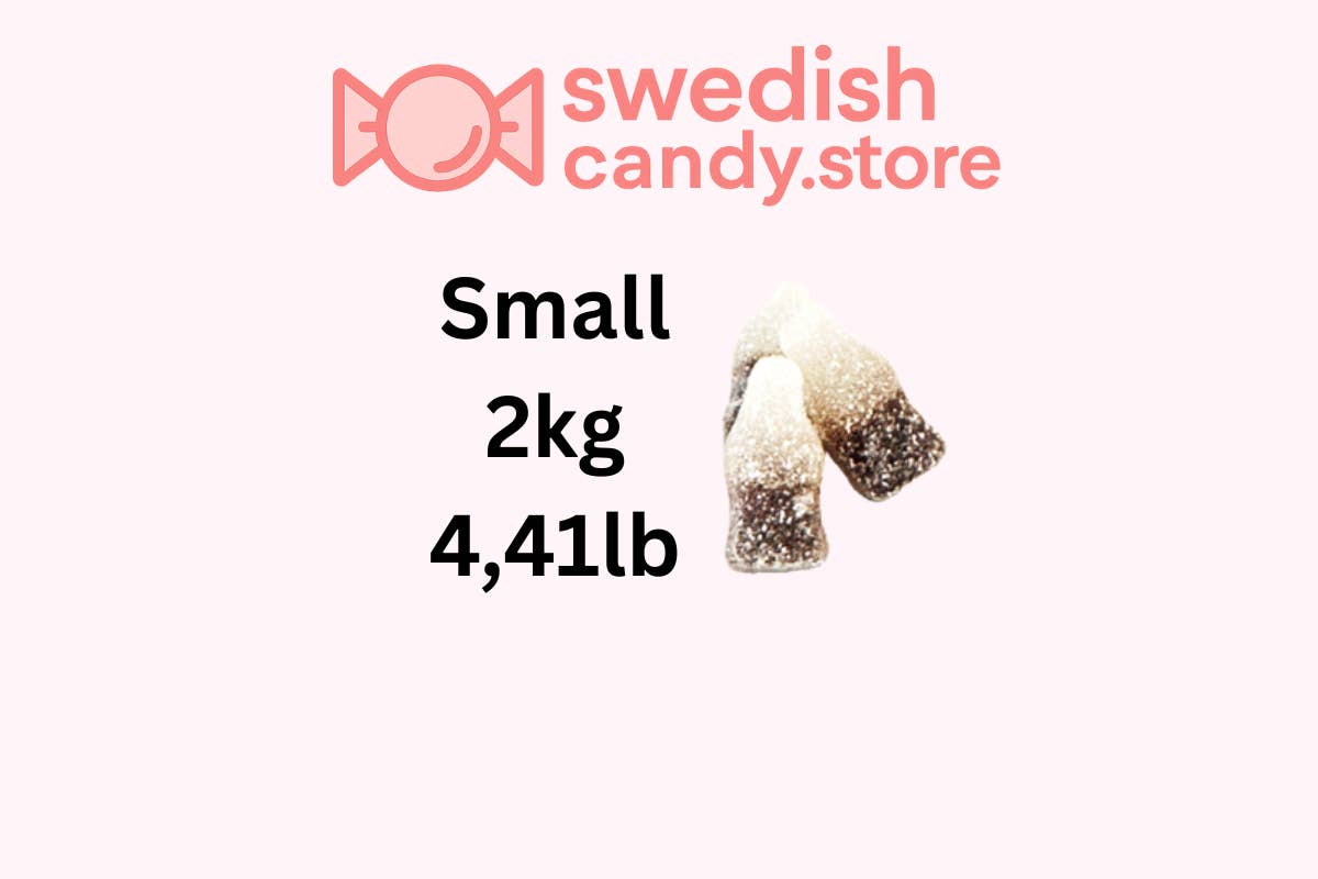 Swedish Candy.Store - Swedish Candy - Wholesale Gummy - Swedish Candy Mini Sour Cola Bottles 2kg/4.41lb