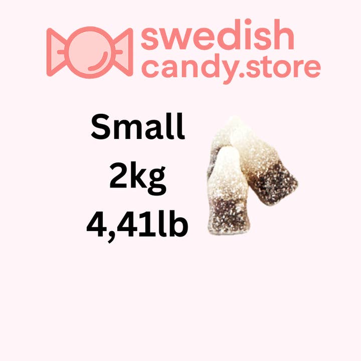 Swedish Candy.Store - Swedish Candy - Wholesale Gummy - Swedish Candy Mini Sour Cola Bottles 2kg/4.41lb