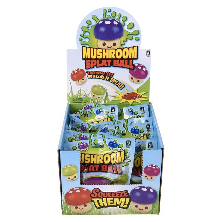 PR GROUPS LLC - Wholesale Squishy Toy - Kids & Baby - Splat Mushroom Sticky Squishy Kids Toy
