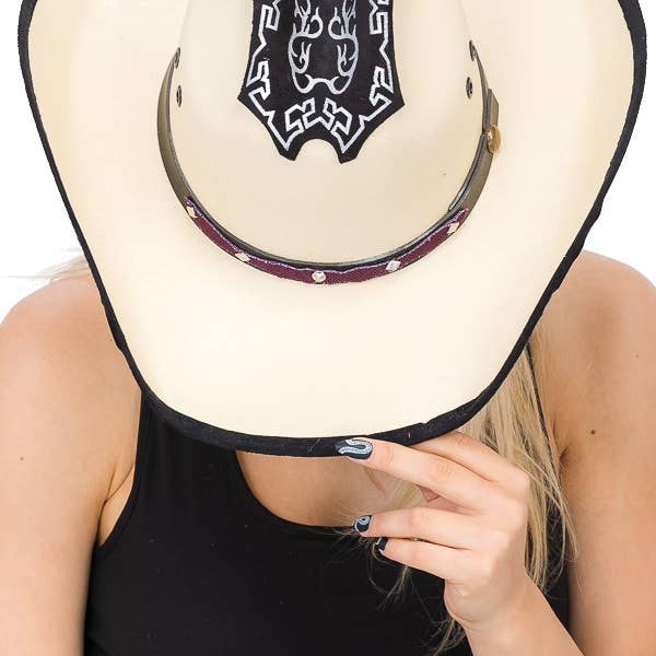 Cap Zone - Wholesale Cowboy Hat - Women's - Embroidered Vaquero Western Cowboy Hat14