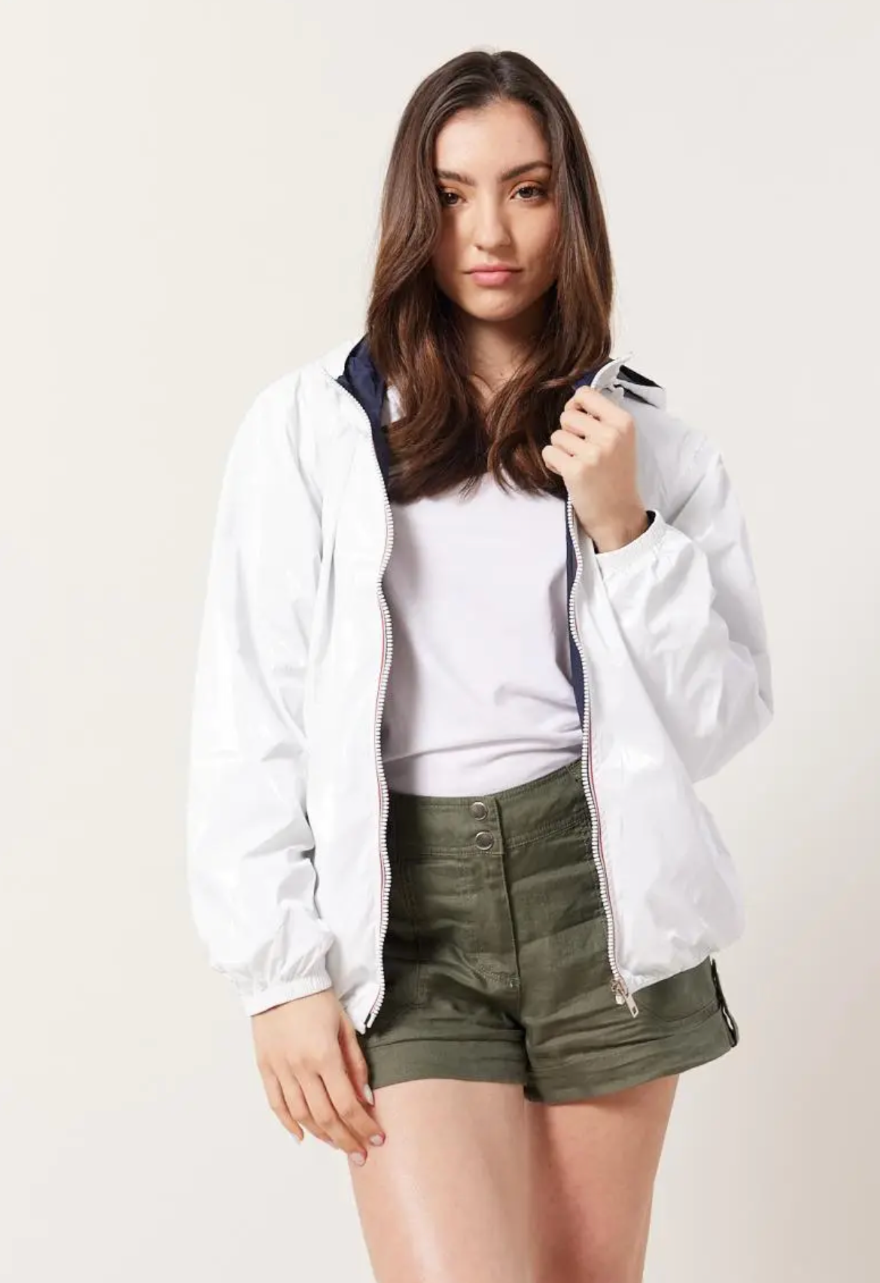 Escandelle Paris - Wholesale Parka - Women's - Short Reversible Waterproof Solid Parka34