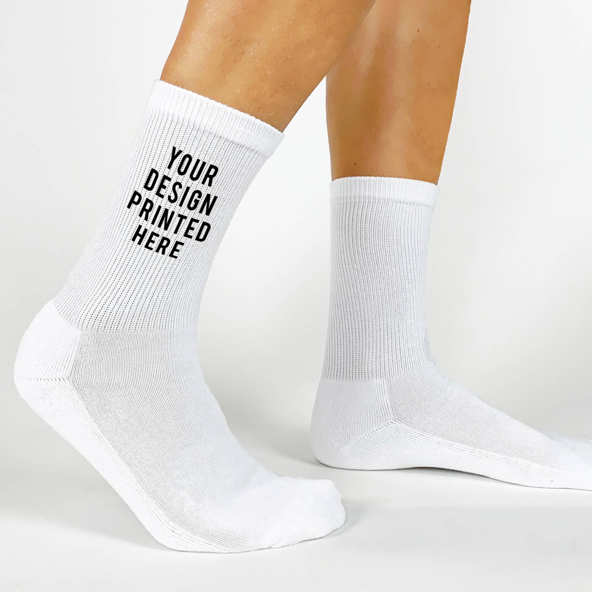 Sockprints - Wholesale Socks - Unisex - Add Your Design - Custom Printed Cotton Ribbed Crew Socks9