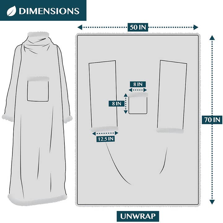 Pavilia - Vendita all'ingrosso Plaid - Coperta con maniche - Tasca applicata205