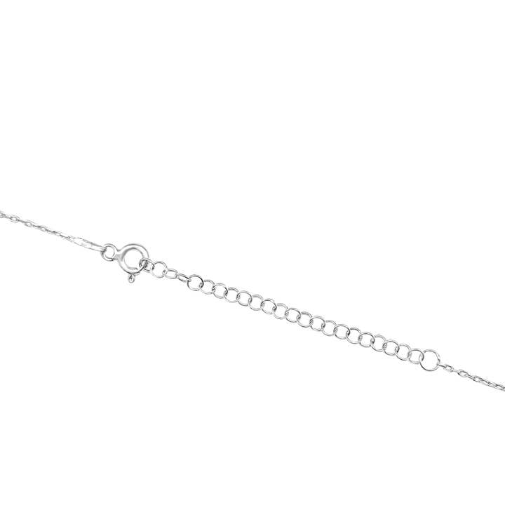 MYSTIC JEWELS – Engroshandel Halskæde med vedhæng – Sterling sølv 925 hamsa halskæde med 7 mm ondt øje vedhæng7