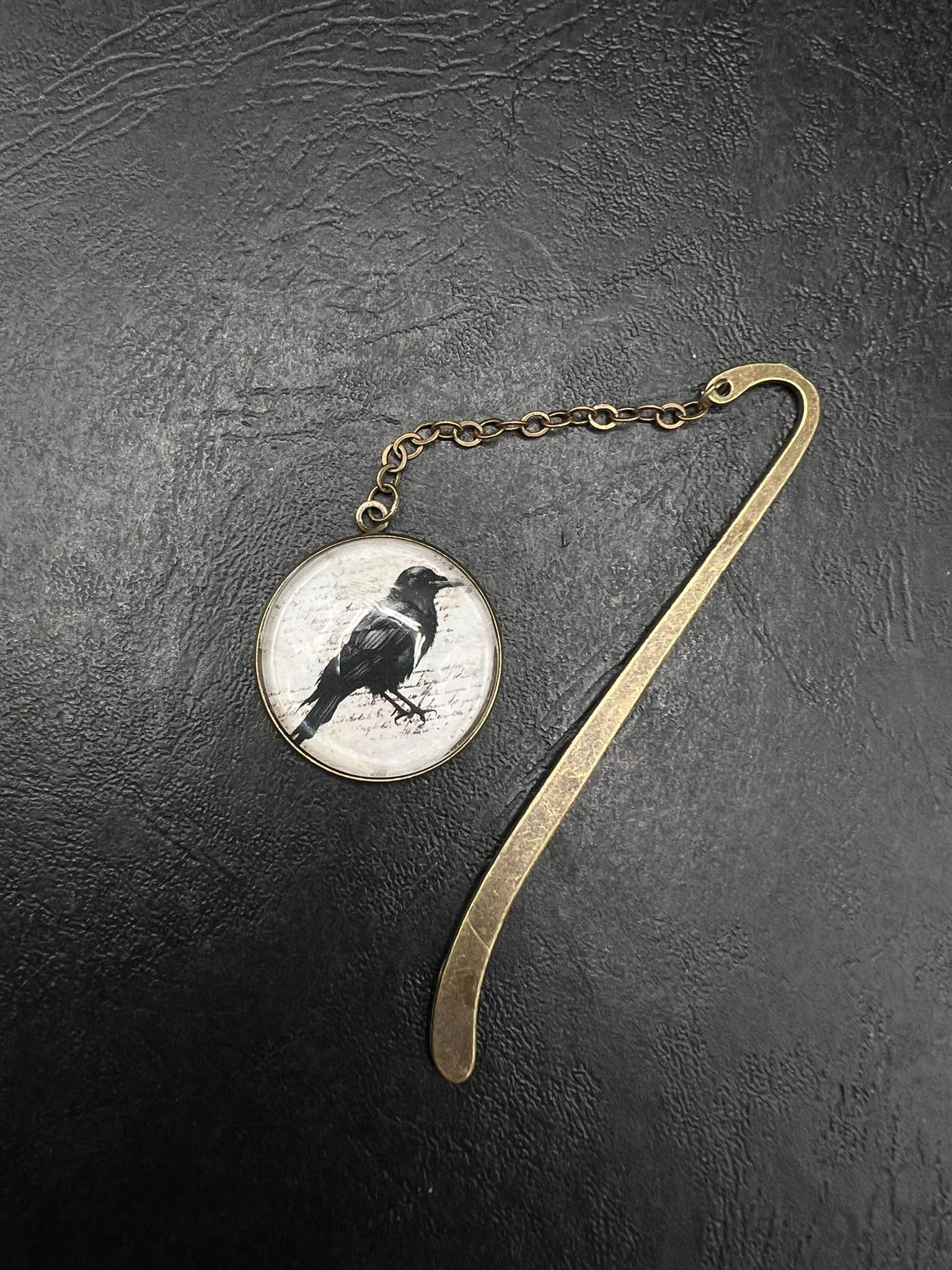 TerraSeaDesigns - Wholesale Bookmark - Black Raven Hook Bookmark1