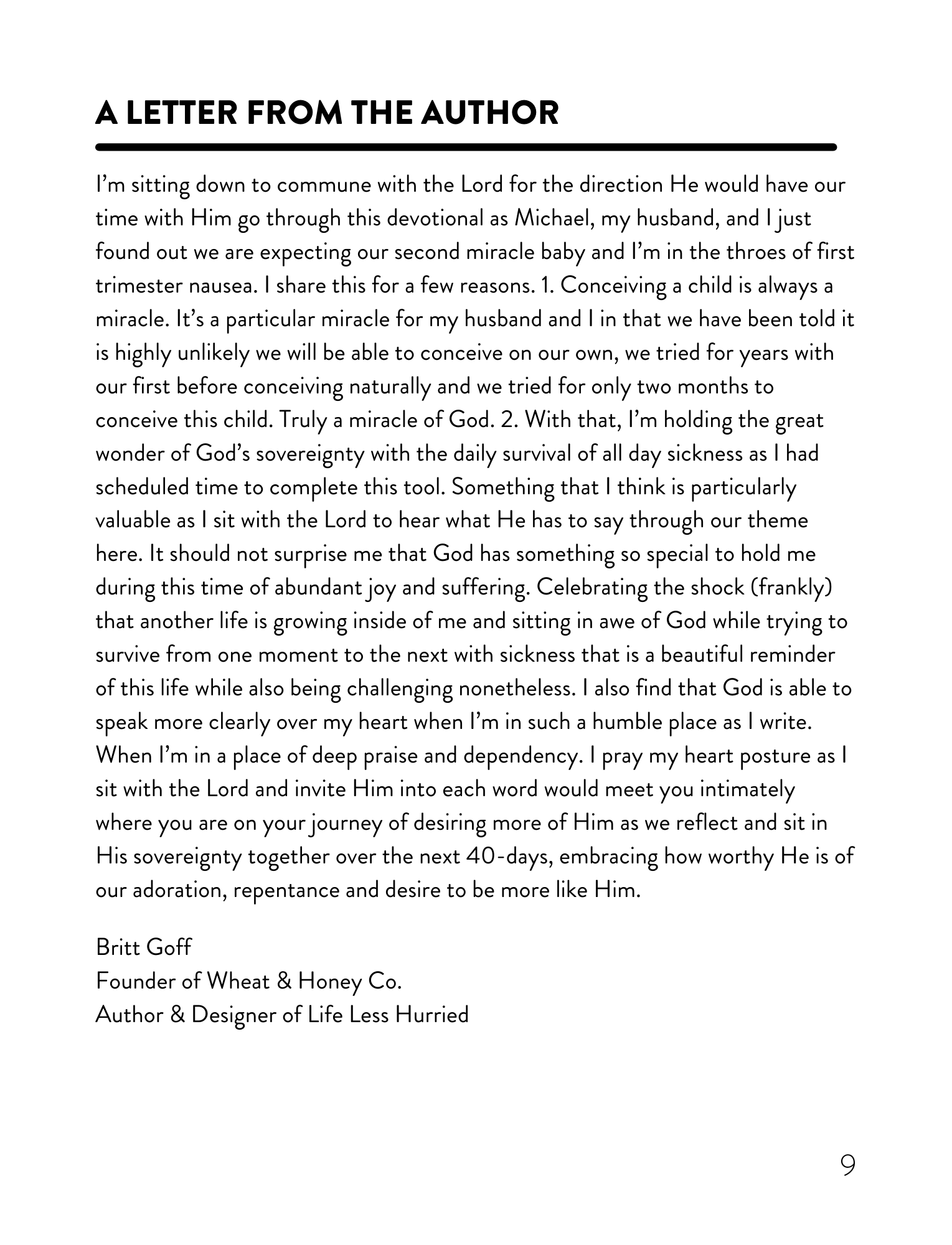 Wheat and Honey Co. - Wholesale Religion Book - Life Less Hurried: 40 days of stillness5