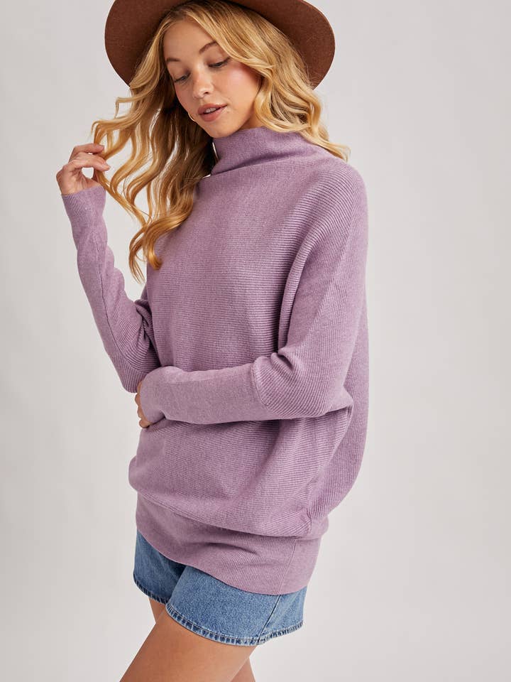 Bluivy - Wholesale Knit Sweater - Women's - SLOUCH NECK DOLMAN SLEEVED PULLOVER47