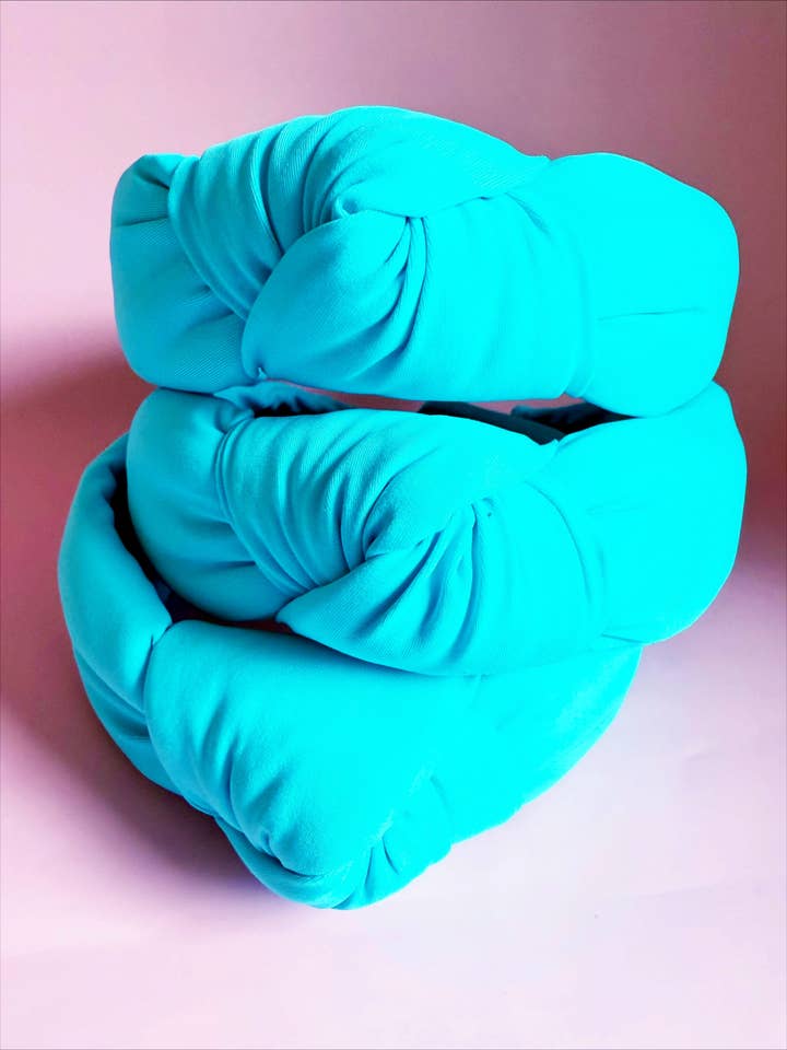 Neon Blue Headband for wholesale by Sandy + Rizzo