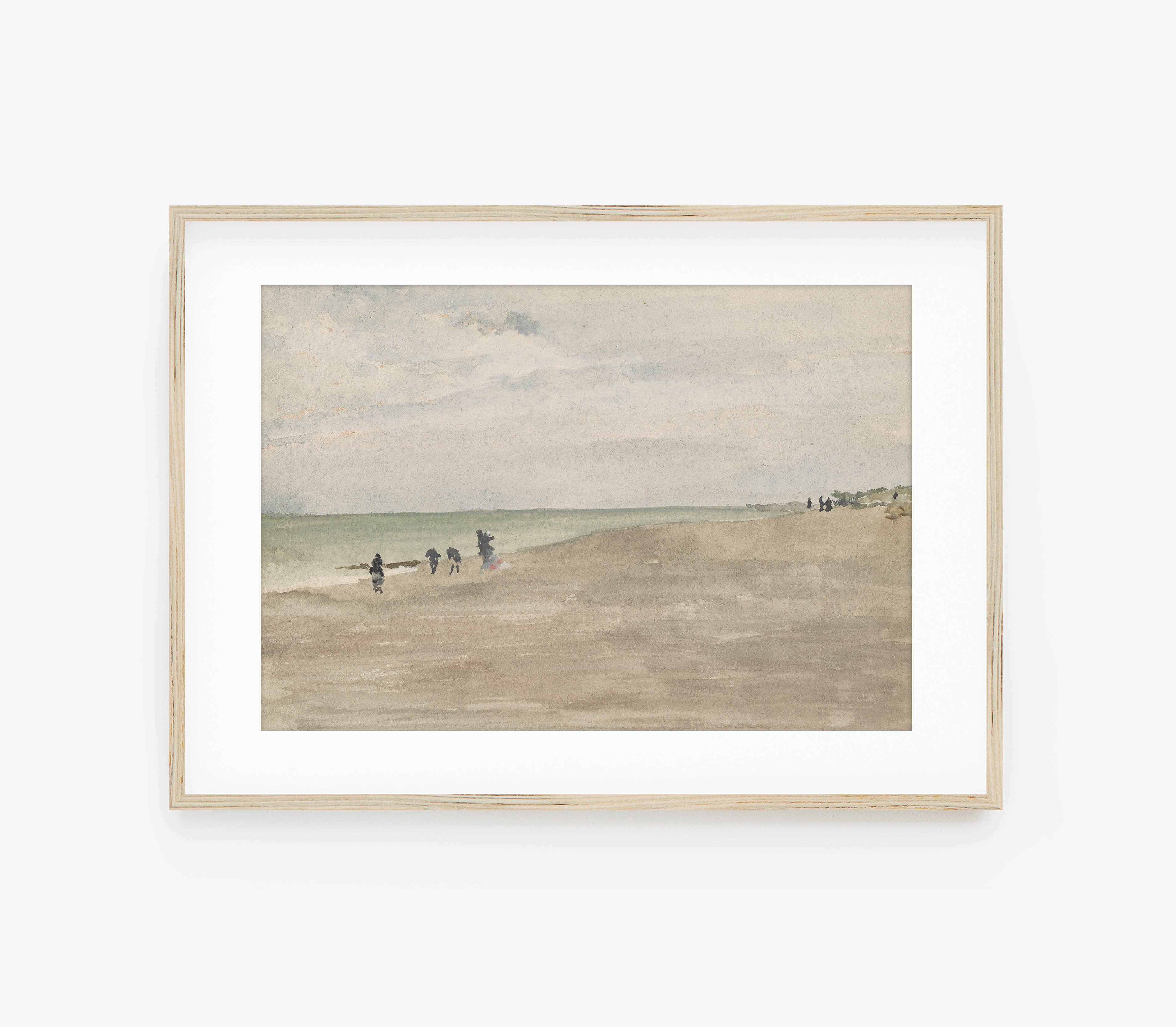 Hyggely - Wholesale Art Print - Vintage Coast Landscape View | Beach Shore Art Print L1081