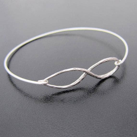 Infinity Bangle Bracelet for wholesale by Frosted Willow