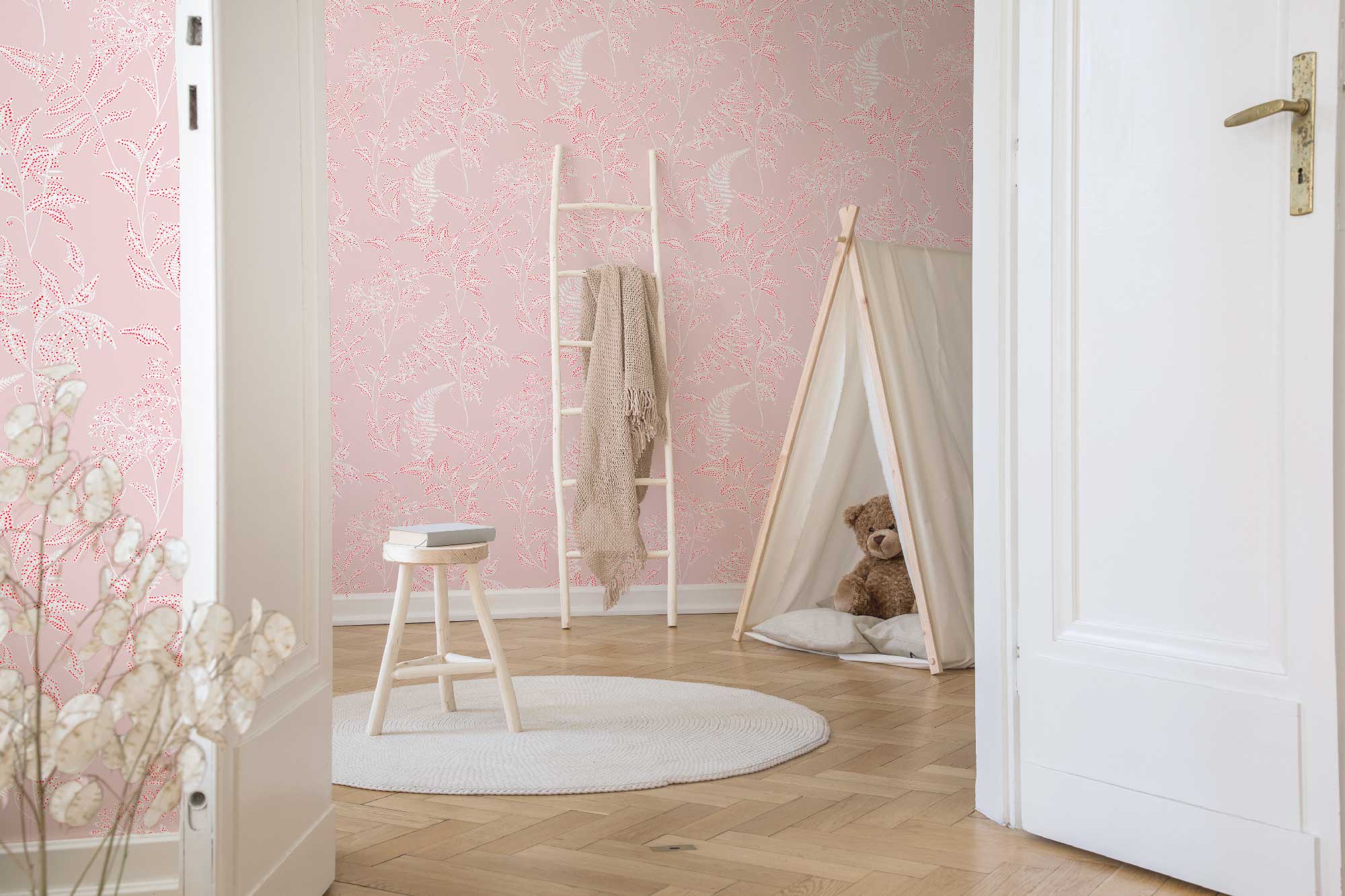 Little Cabari - Wholesale Wallpaper - FOUGÈRES Pink wallpaper1