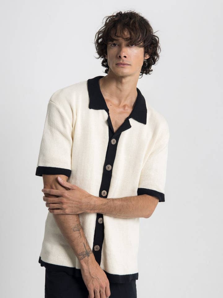 Russell Knit SS - Blanco Vintage para venta al por mayor de Lost In Nowhere