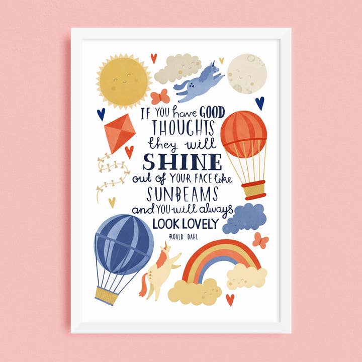Good Thoughts Print for wholesale by Lauren Radley