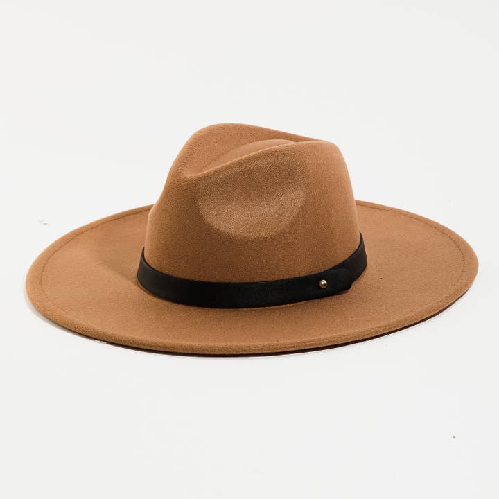 Collections by Fame Accessories - Wholesale Fedora - Women's - Leather Strap Fedora Hat5