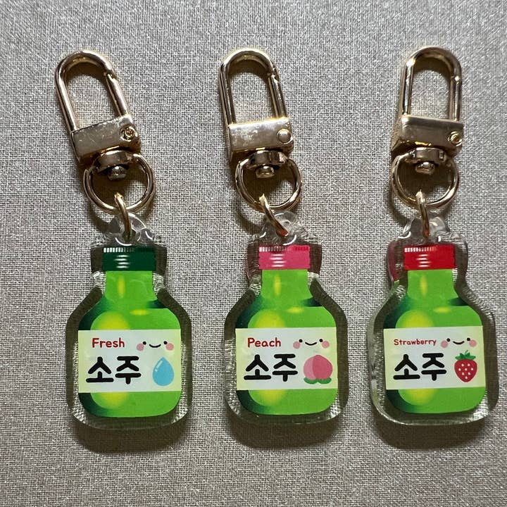 Meloncholy Co. - Wholesale Keychain - Women's - Cute Soju Charm Keychain1